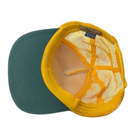 🌽Vintage Dekalb seed Mesh Trucker Hat Cap Seed Corn Snapback Yellow - Picture 7 of 9
